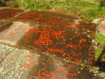 Петроглифы Backa Brastad Hällristningar