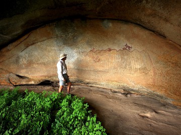 Петроглифы Khoisan - Большая пещера Matobo hills