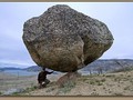 balanced rock near Omak Lake