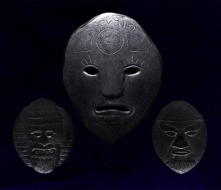 Древние ритуальные маски из пещеры в Иллиноисе,сша - Southern Illinois cave,US