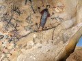Rock Art in California Painted images at the rock-art site of Three Springs