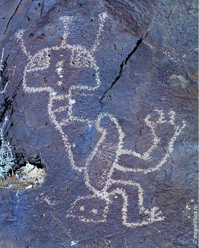 Petroglyphs near La Bajada - New Mex