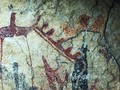 Pecos River style mural known as Rattlesnake Canyon