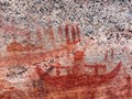 artery-lake-pictographs-face-ii-detail-canoes-and-thunderbird