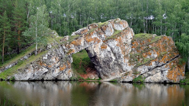 Скала каменные ворота Каменск-Уральскии?