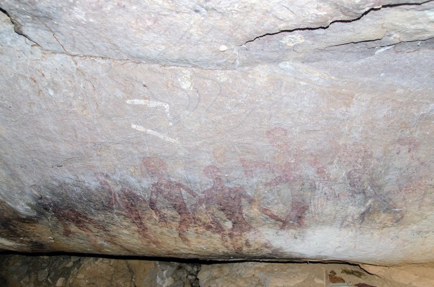 Tham Khon, one of the rock art sites in the Phu Phra Bat Historical Park in Udon Thani Province, Thailand