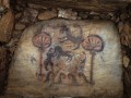 Фрагмент росписеи?_ расписнои? кофун Miyawaka Takehara, Япония 1 тысячелетие н.э.