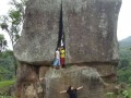 Bondowoso-east Java, Indonesia. Situs Batu Labheng ( a giant Stone door)