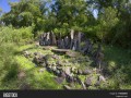 megalithic stones at Old Wogo -- traditional indonesian village, Flores Island, Indonesia