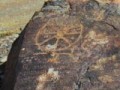 petroglyphs gorge Mosrif, Shing River, the village council of Shing in the Panjakent district of Sughd region