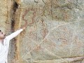Rukalagundu petroglyphs located 3 km from the village Kadiri (Anantapur)