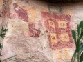 Pinturas rupestres que se observan en las cavernas de Taira, en el desierto de Calama, Chile