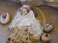 ANCIENT MUMMY AT CHAUCHILLA IN NAZCA, PERU